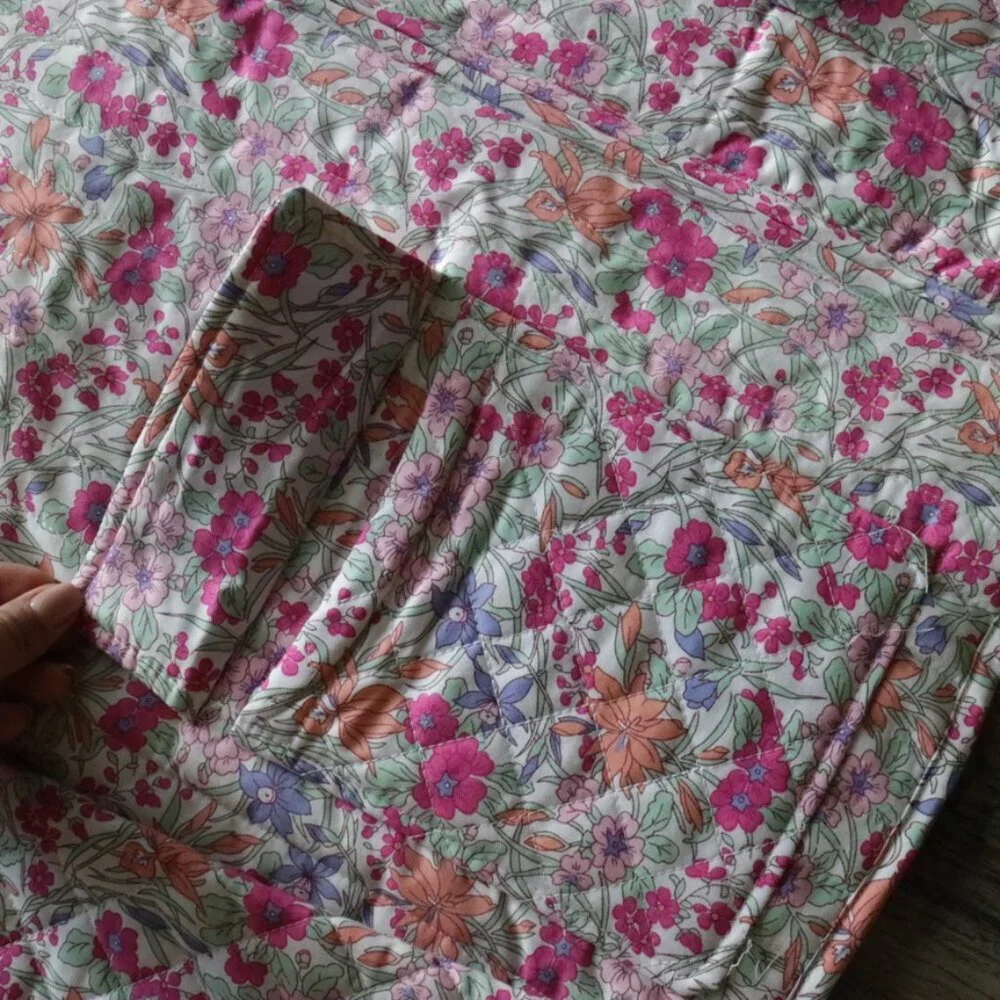 NWT Bagatelle Prism Stem Floral Printed Quilted Jacket Size Medium. Size Large. - Picture 7 of 12